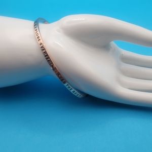 Rosegold Sentiment Braclet Cuff Bangle